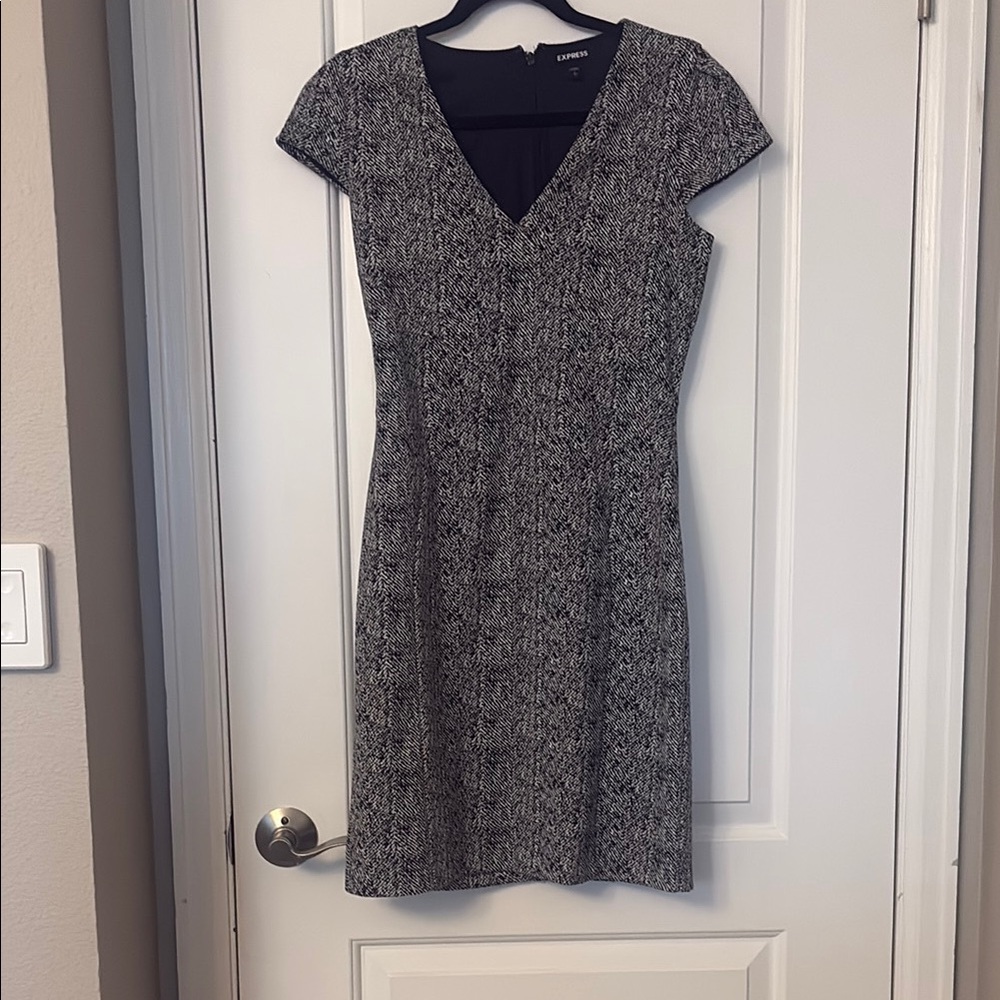 Elegant Black and White Women's Dress